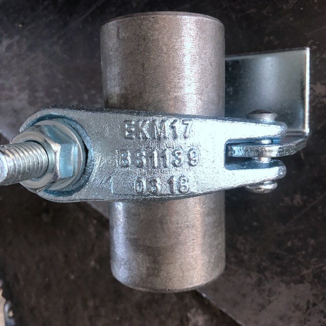 38mm 스캐 폴딩 드롭 단조 BRC 보드 보드 왼쪽 커플러