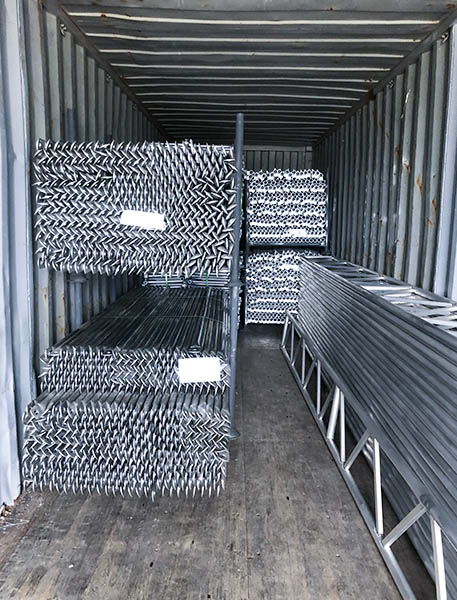 펀치 홀 스캐 폴딩 가드 레일