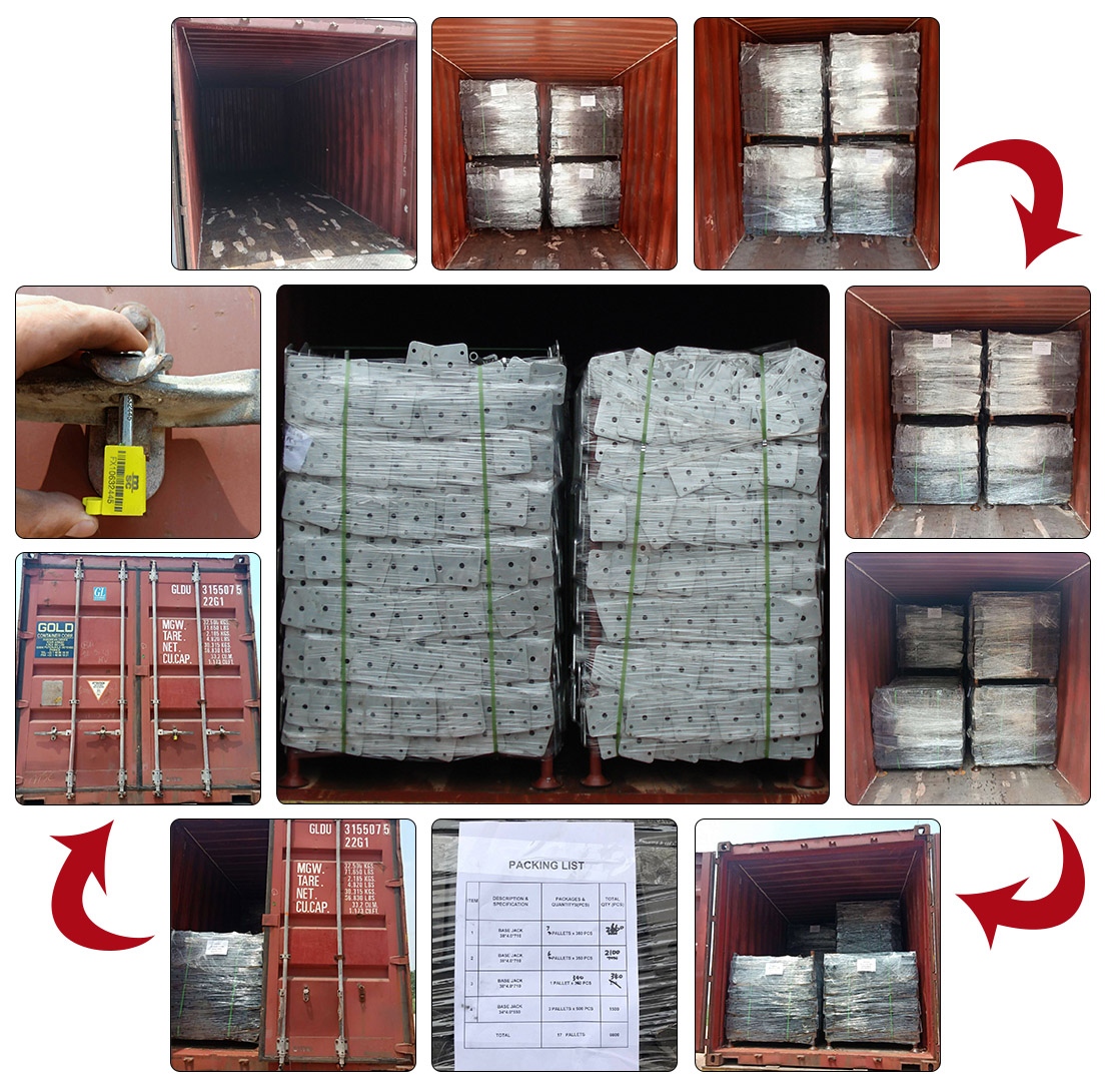 스캐 폴딩 잭 포장 및 로딩