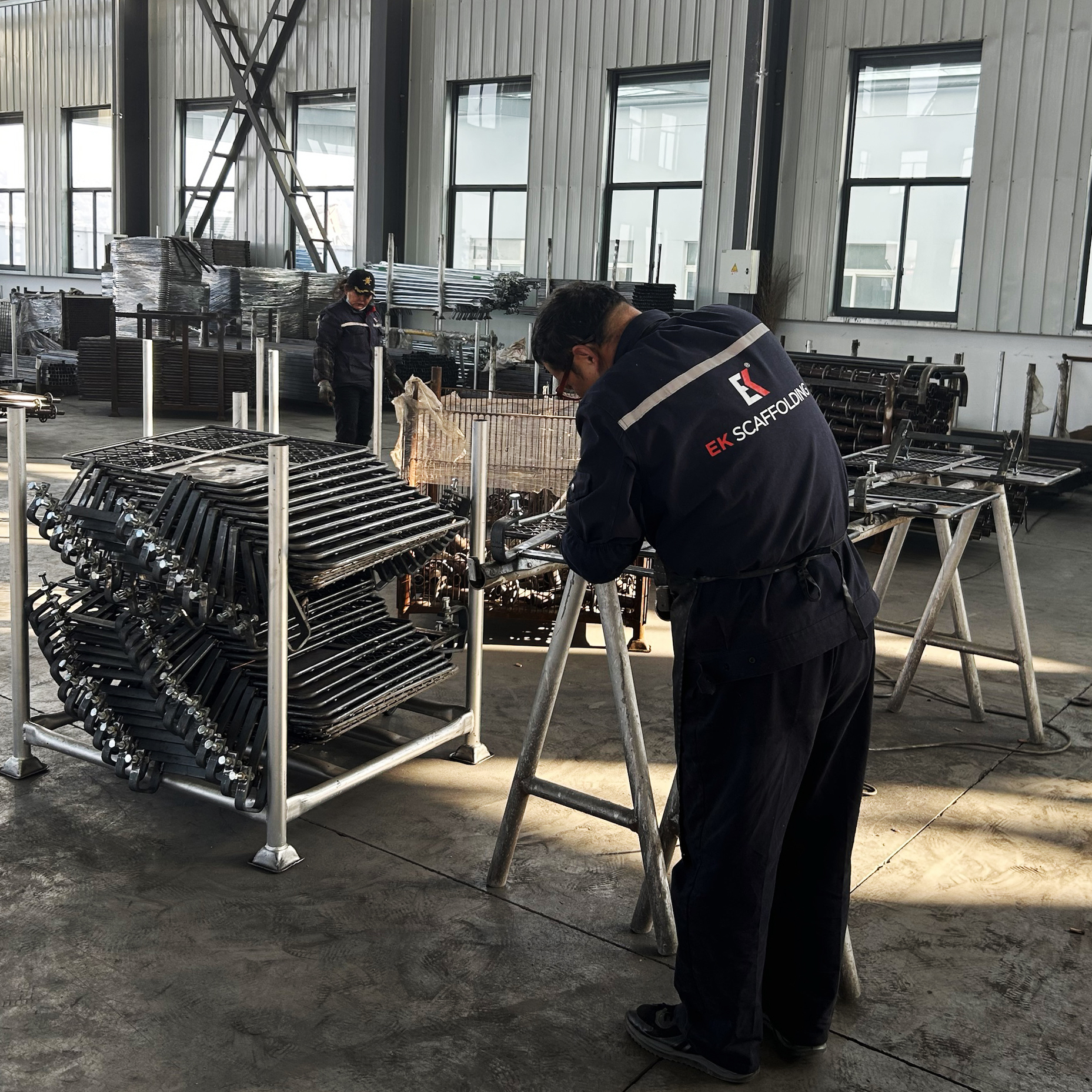 스캐 폴딩 트랩 도어