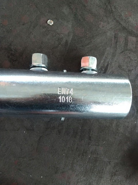 EN74 프레스 스캐 폴딩 슬리브 커플러 아연 도금 흰색 외부 커넥터