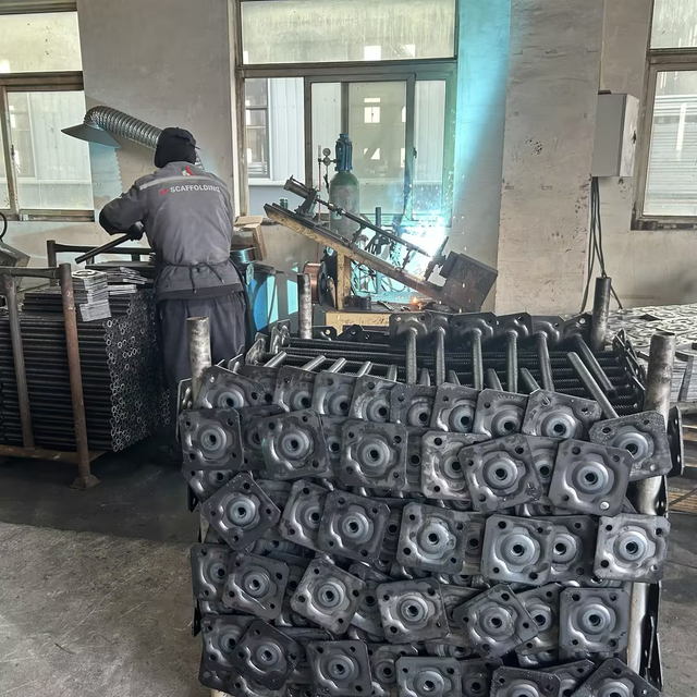 스캐 폴딩 중공 조절 가능한베이스 잭