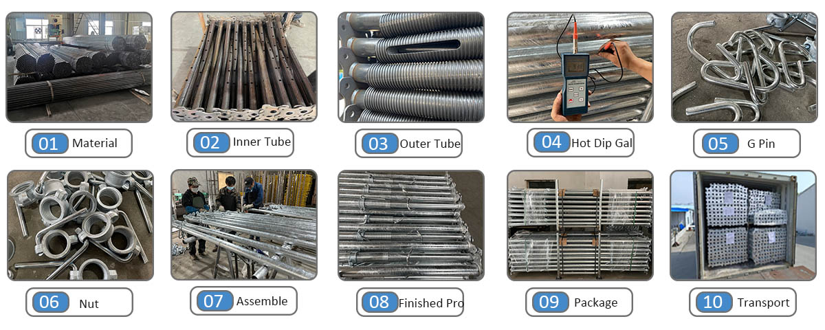 강철 소품의 생산 공정