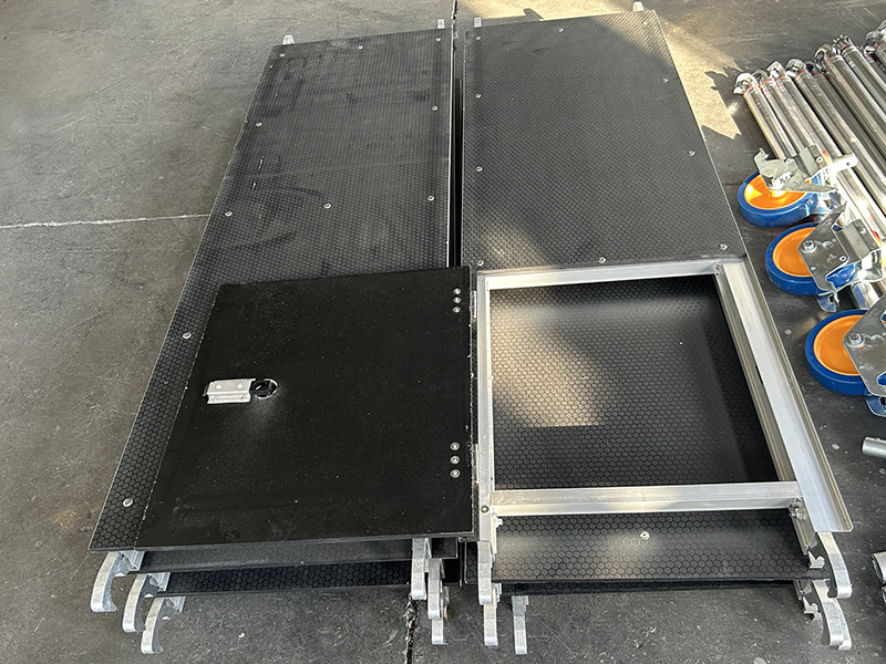 트랩도어가 있는 플랫폼