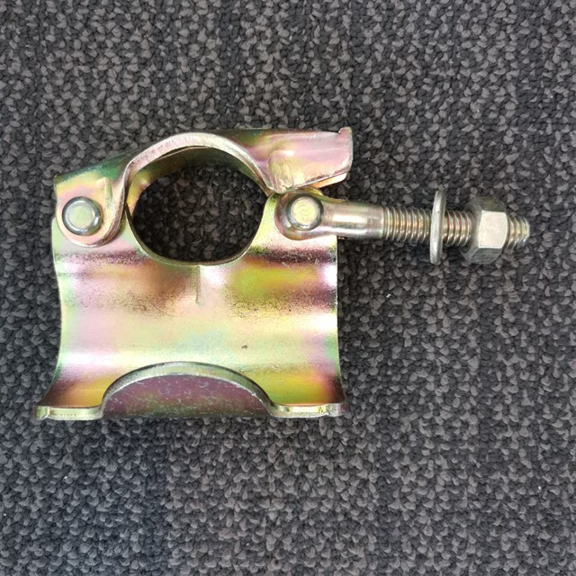 프레스 스캐 폴딩 퍼 틀로 커플러 BS1139 아연 도금 단일 클램프