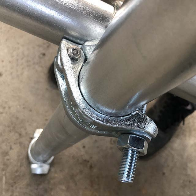 스캐 폴딩 드롭 단조 클램프 피팅 직각 더블 커플러