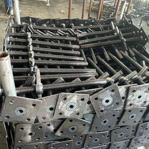 블랙 스캐 폴딩 조절 가능한 솔리드 스크류베이스 잭 