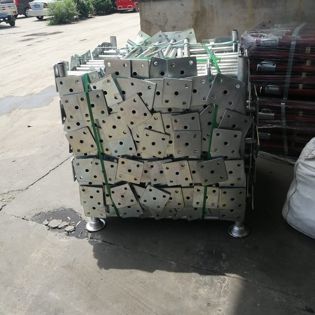 스캐 폴딩 HDG 솔리드 스크류베이스 잭 