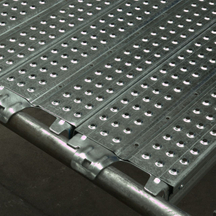 HDG HOT DIP 아연 도금 보드 캐나다 스캐 폴딩 스틸 후크 판자 241mm