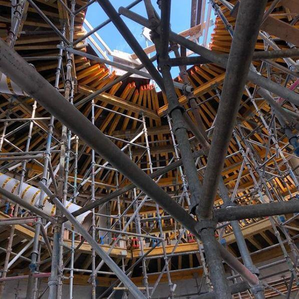 Cuplock 스캐 폴딩 시스템