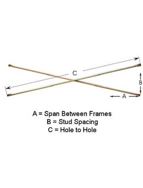 펀치 홀 스캐 폴딩 크로스 브레이스